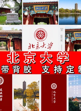 北京大学海报中国985名校校徽211logo壁纸宿舍墙贴卧室装饰房间画