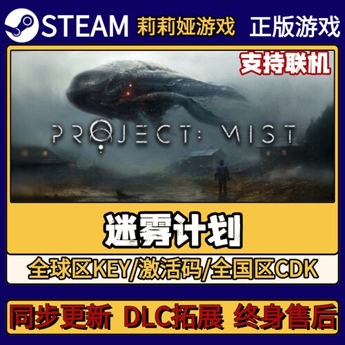 迷雾计划 Steam正版游戏激活码CDKEY入库 Pc简中全DLC激活
