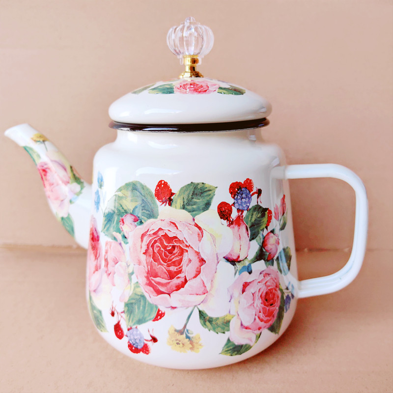 搪瓷壶水壶家用油壶咖啡壶茶壶可加热耐酸碱不挑灶具耐高温,餐饮具,冷水壶,淘宝优惠券,粉丝福利购,淘宝优惠卷