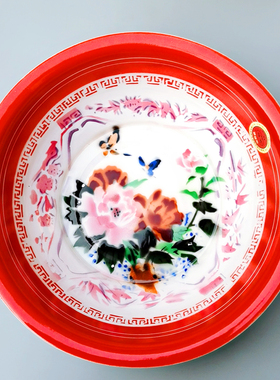 30/36/40CM特厚搪瓷盆大号家用搪瓷脸盆和面盆洗菜盆耐高温包邮