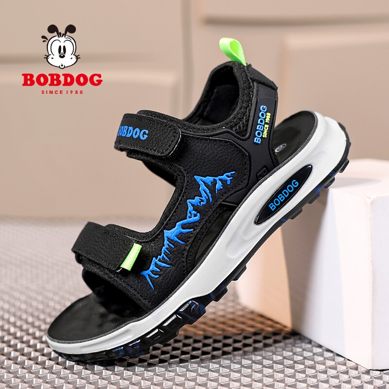 巴布豆男童凉鞋2026新款夏季软底防滑防臭男孩儿童沙滩鞋子可水洗