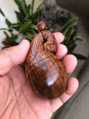 海南黄花梨油梨老料满水波钱袋福袋文玩挂件手把件随身把玩