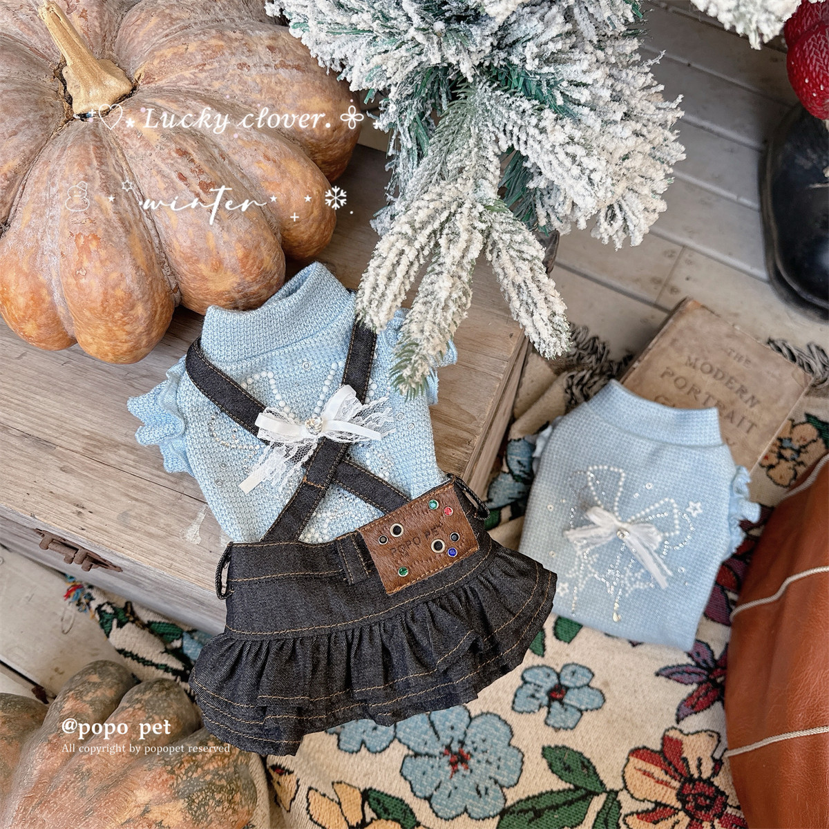 水洗做旧牛仔裙！复古百搭 蓬蓬荷叶边 四季宠物衣服猫咪狗狗背带,宠物/宠物食品及用品,狗宠物服装/雨衣,淘宝优惠券,粉丝福利购,淘宝优惠卷