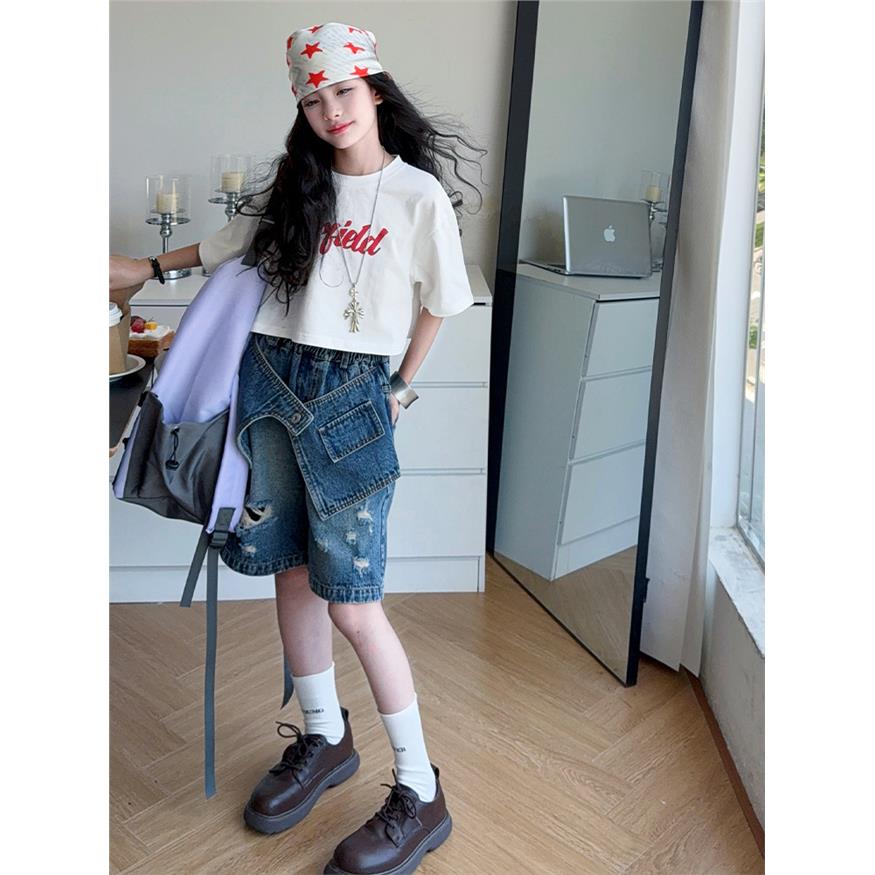 女童夏季套装2025新款中