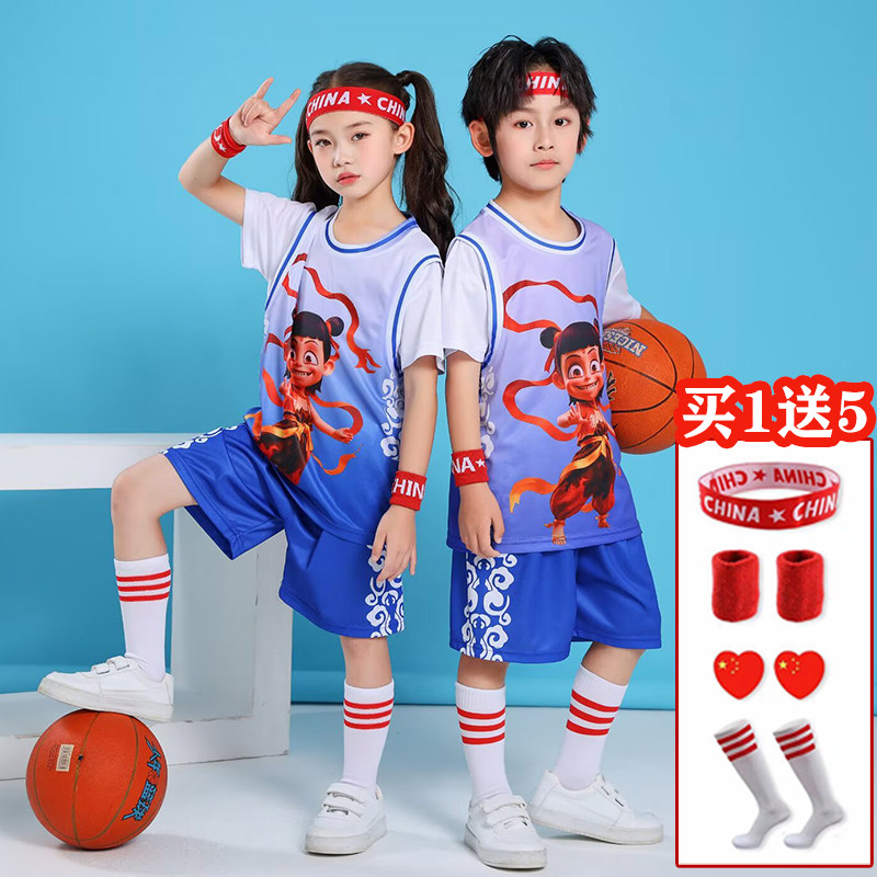哪吒魔童哪吒套装篮球服