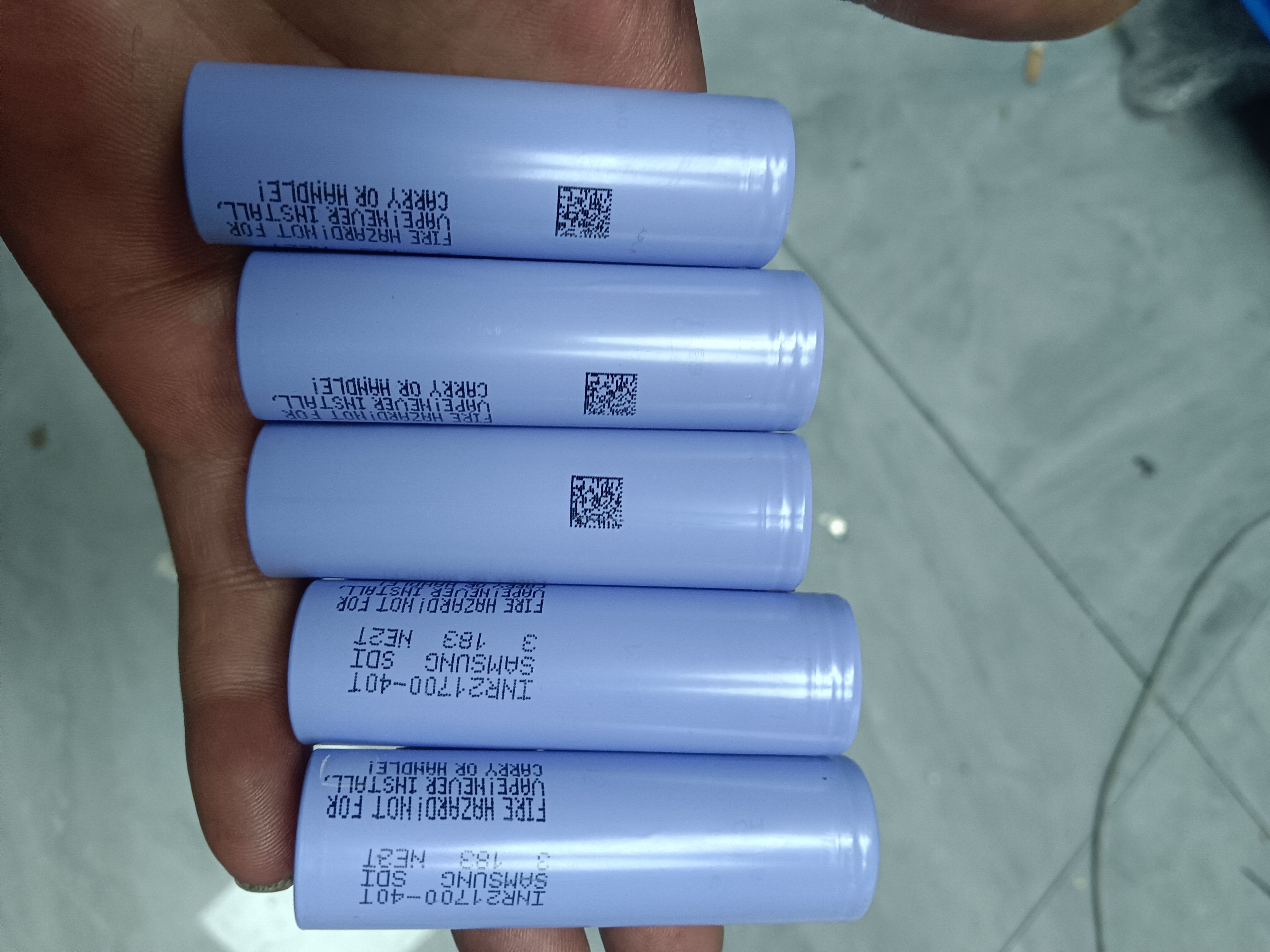 全新拆机三星21700-40T动力锂电池大容量4000mah动力10c放电图片