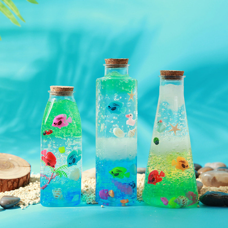 泡大珠海洋瓶子许愿玻璃瓶水宝宝手工diy材料木塞儿童塑料漂流瓶,家居饰品,幸运星/瓶,淘宝优惠券,粉丝福利购,淘宝优惠卷