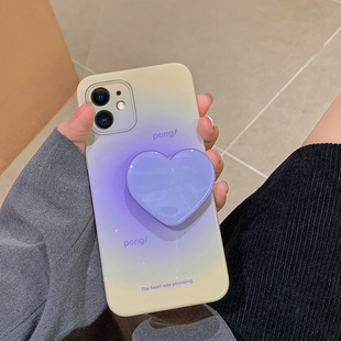 适用于vivo y33s手机壳男女款透明小新可爱y33s软胶光晕紫带支架