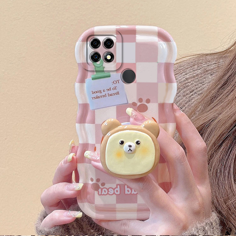 适用于华为中国移动S7Pro+手机壳NZONES7PRO硅胶s7全包防摔保护套亮面仙女款ins风小花可爱小熊立体支架怎么看?