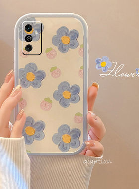 适用于华为麦芒11手机壳女蓝花防摔MAIMANG11全包可爱TYH622M潮款