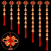 天然葫芦挂件串门对门帘福禄饰品大中国结挂饰开口小胡芦小号手捻