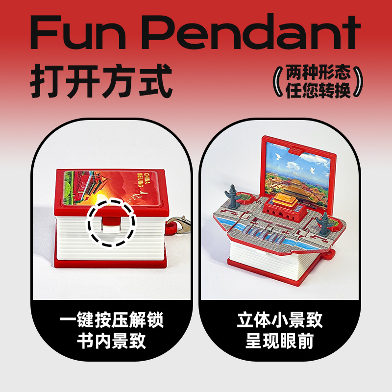 3D立体折叠爆弹书微缩场