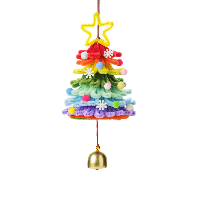 ins风圣诞树扭扭棒手工di