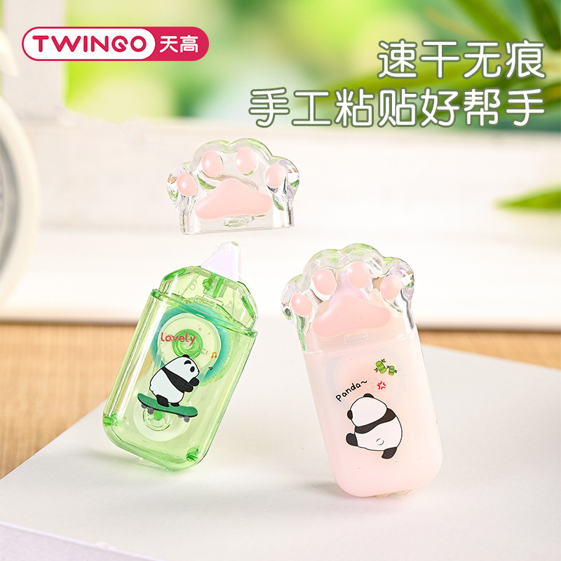 新品熊猫可爱胖哒点点胶