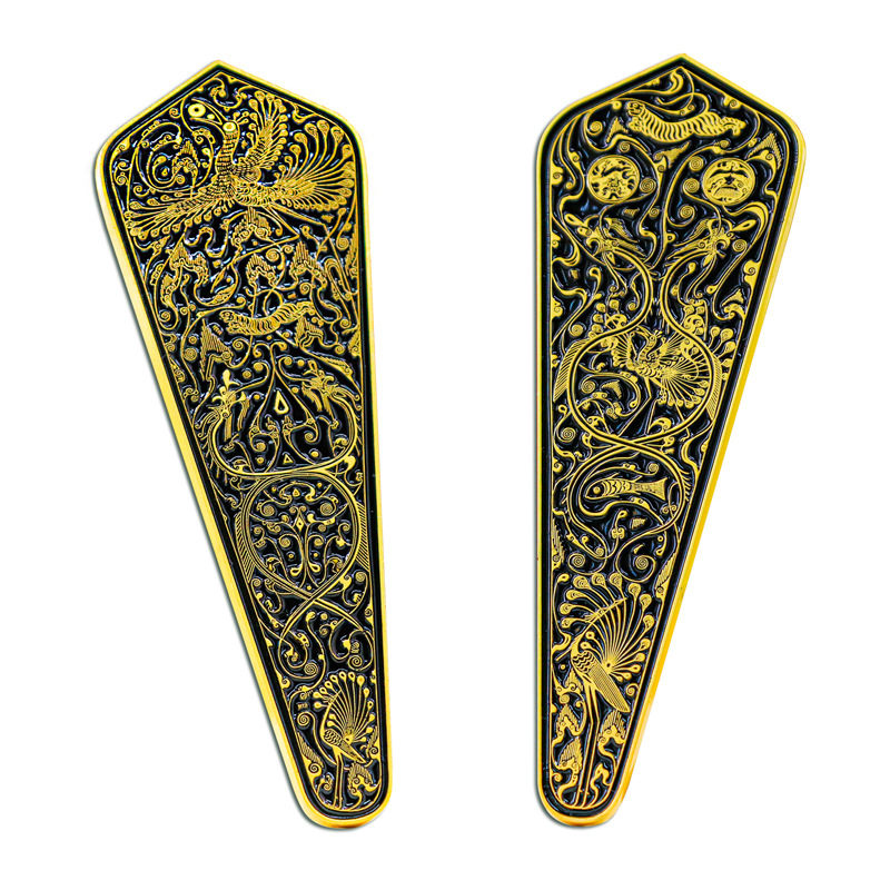 海昏侯当卢浮雕冰箱贴文