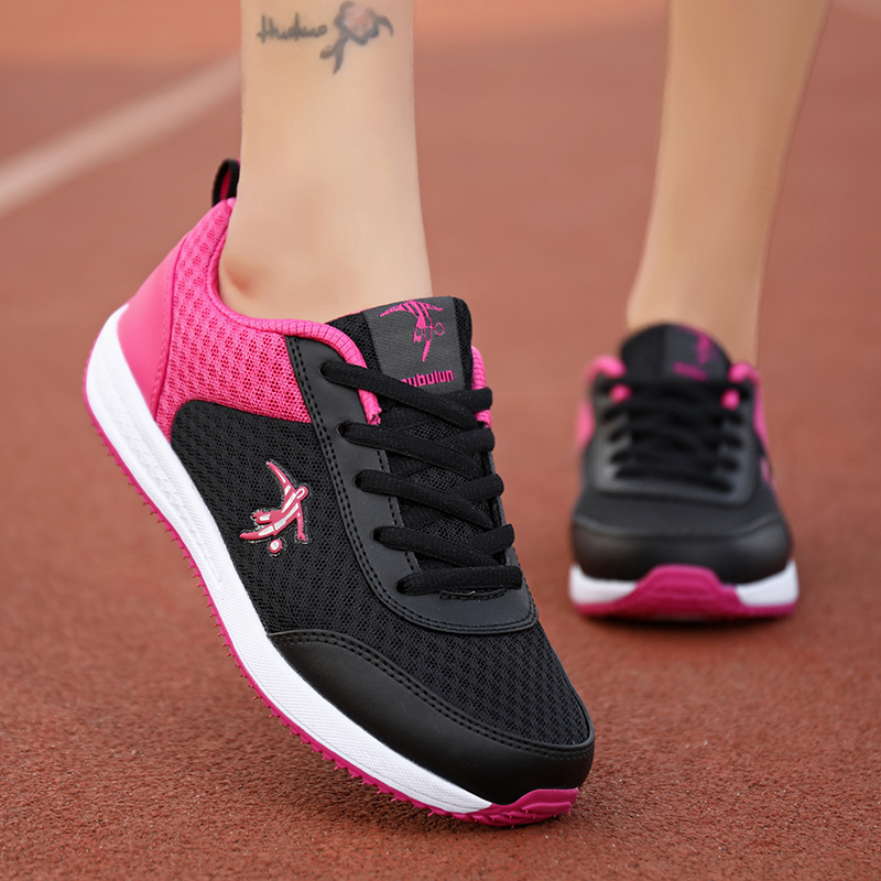 乔尼丹莱运动鞋女2025春秋网面透气休闲鞋女士韩版百搭防滑跑步鞋