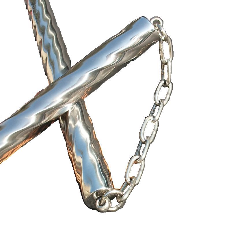 防滑圆头螺纹双节棍表演