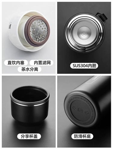 Мужской вместительный и большой портативный стакан, большой чайник из нержавеющей стали, чайная чашка, нержавеющая сталь AISI 304, 1000 мл