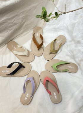 韩国童鞋2025女童夏季新款韩版糖果色人字拖儿童夹脚拖鞋沙滩鞋潮