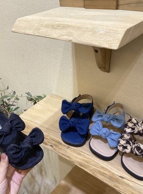 韩国童鞋2025女童夏季新款韩版蝴蝶结公主凉鞋
