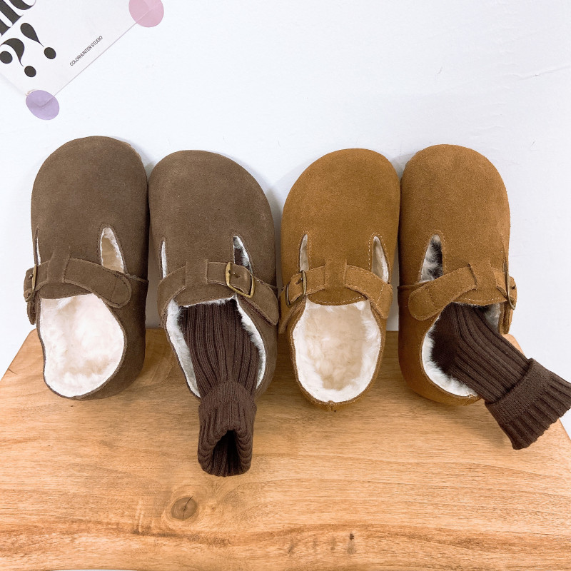 韩国童鞋2025女童冬季新款韩版森系复古皮鞋儿童磨砂皮棉鞋豆豆鞋,童鞋/婴儿鞋/亲子鞋,皮鞋,淘宝优惠券,粉丝福利购,淘宝优惠卷