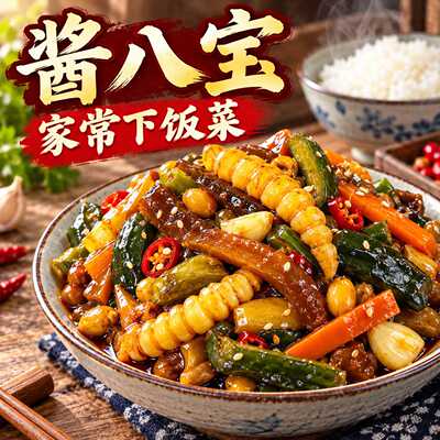酱香八宝酱菜什锦香脆咸菜黄瓜