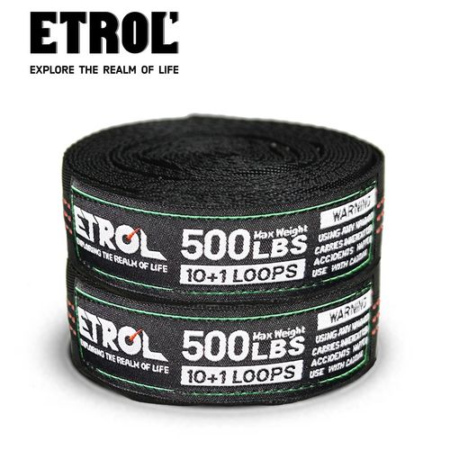 ETROL户外吊床专用绑带尼龙绑绳高承重便携套环扁带用品秋千吊绳