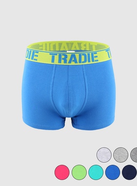 外贸内裤男出口品牌弹力棉大码男士平角裤舒适透气纯色四角短裤头