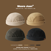 美式 帽男女日系简约百搭雅痞瓜皮帽街头嘻哈无檐地主帽子 复古工装