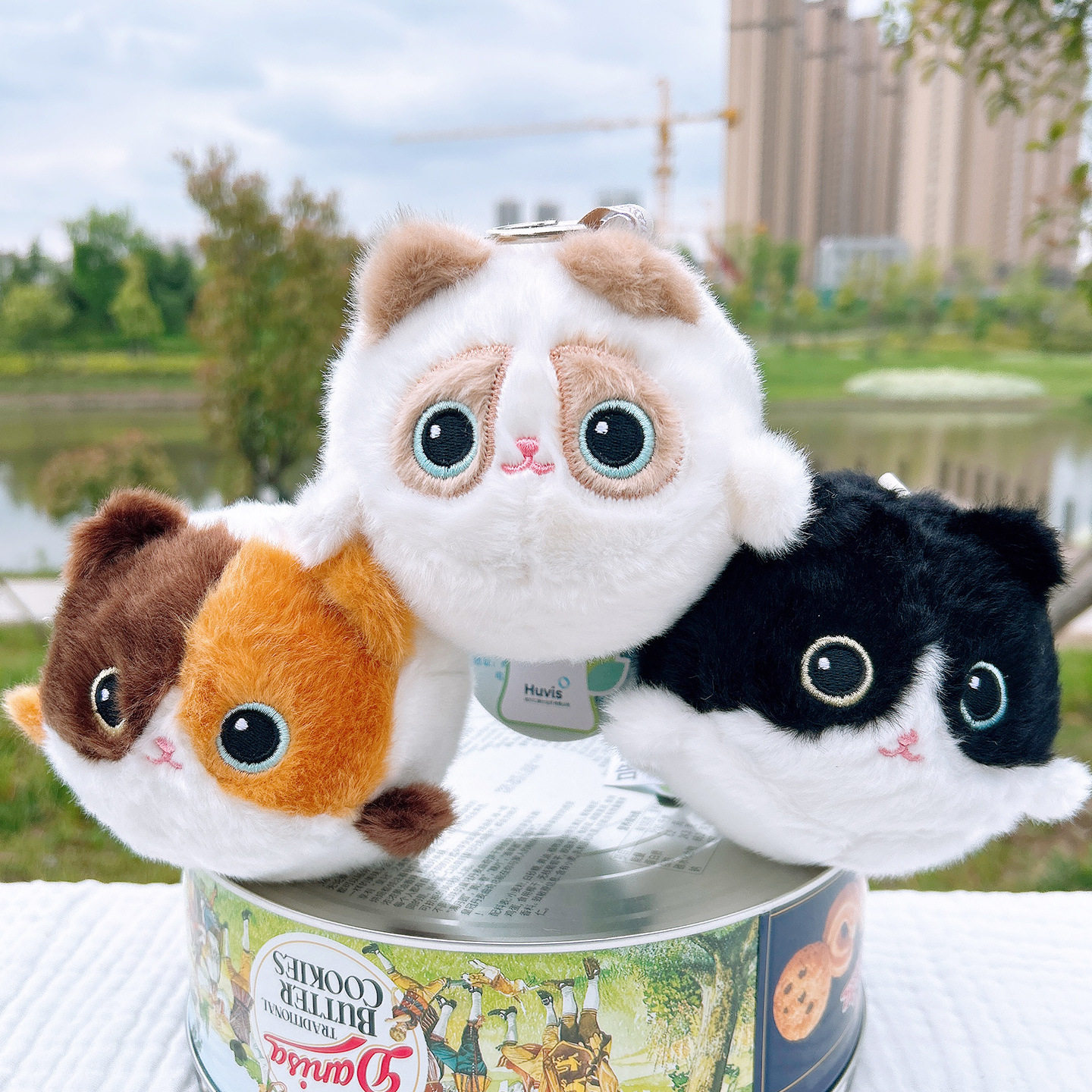赛特嘟嘟三花猫解压球挂件毛绒玩具陪伴公仔布娃娃儿童玩具钥匙扣图片