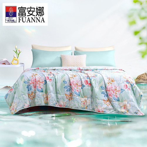 富安娜空调被可水洗机洗夏被薄款