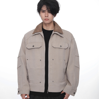 COCKTAILBAR美式复古翻领夹克