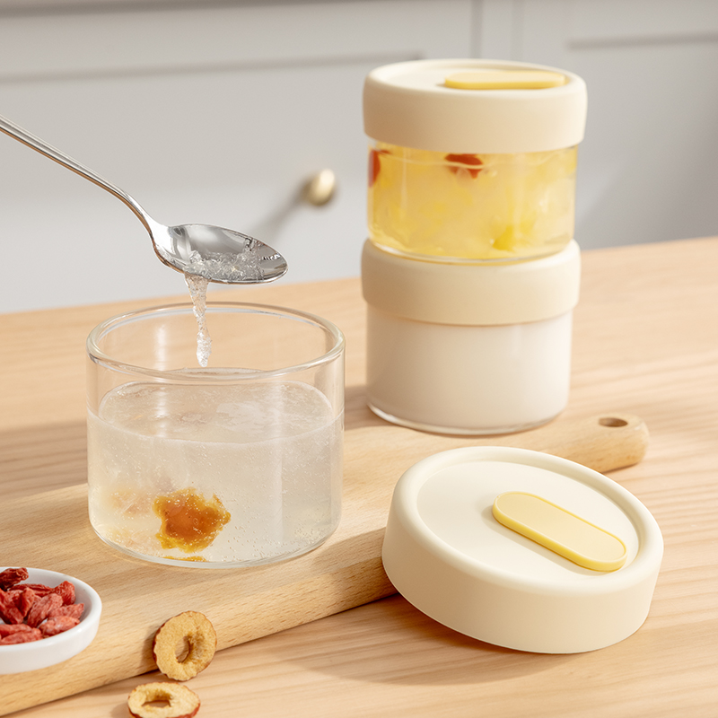 玻璃可带盖蒸煮燕窝分装瓶