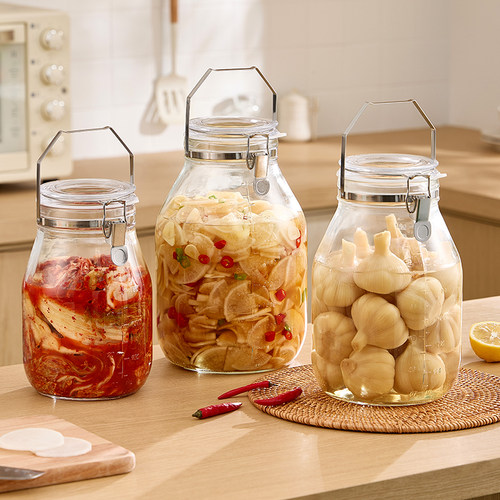 泡菜罐子家用食品级无铅玻璃