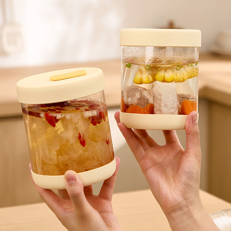 玻璃汤碗可微波加热汤盒携带密封防漏装汤容器上班外带饭盒保鲜盒