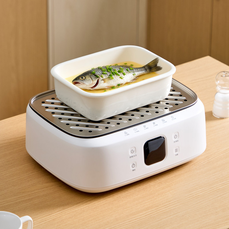 蒸鱼盘家用陶瓷蒸锅专用深盘大号炸物沥油盘一锅蒸长方形蒸菜盘子,餐饮具,盘,淘宝优惠券,粉丝福利购,淘宝优惠卷