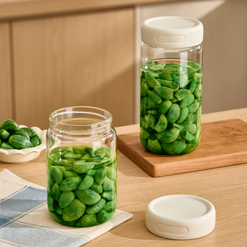 腊八蒜密封罐高硼硅玻璃泡菜罐食品级家用腌制咸菜泡菜专用空瓶小,厨房/烹饪用具,密封罐,淘宝优惠券,粉丝福利购,淘宝优惠卷