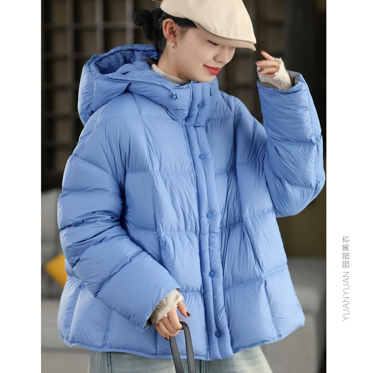 园园美衣冬季时尚90%白鸭绒保暖加厚连帽外套蓬松感羽绒服面包服,女装/女士精品,羽绒服,淘宝优惠券,粉丝福利购,淘宝优惠卷