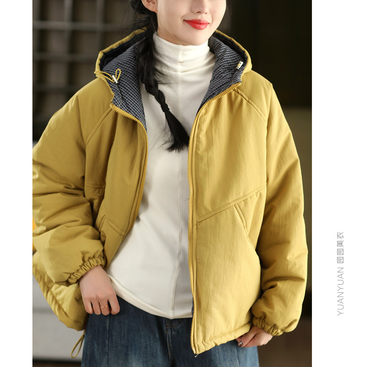 园园美衣冬季100%棉加厚连帽外套摇粒绒内里保暖棉袄休闲棉衣棉服,女装/女士精品,棉衣/棉服,淘宝优惠券,粉丝福利购,淘宝优惠卷