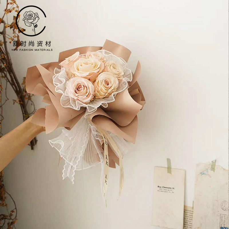 韩式波浪纱鲜花花束包装网纱纱包花纸材料玫瑰蕾丝包玫瑰花的纱网,鲜花速递/花卉仿真/绿植园艺,花艺包装纸,淘宝优惠券,粉丝福利购,淘宝优惠卷