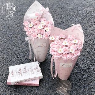 仙子之吻玫瑰香皂花永生花仿真肥皂花泡泡玫瑰手工小花苞花束包装