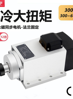 振宇1.5KW永磁主轴电机300HZ风冷变频可调恒转矩低速大扭矩6000转