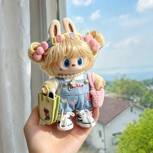复古理发浅蓝序曲娃衣拉布布丝绒午后衣服labubu燕麦温差反叛日记