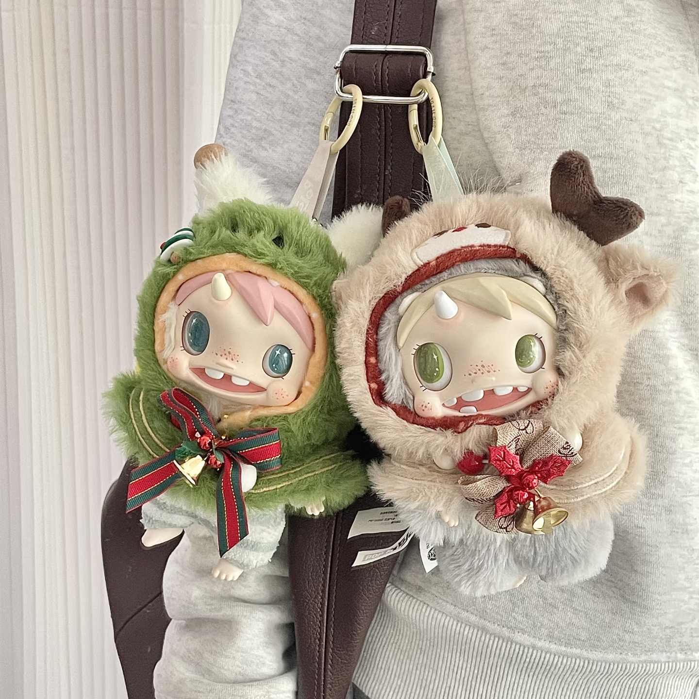 宝拉圣诞娃衣怪物收藏系列盲盒搪胶玩偶衣服POLAR套装着替泡泡