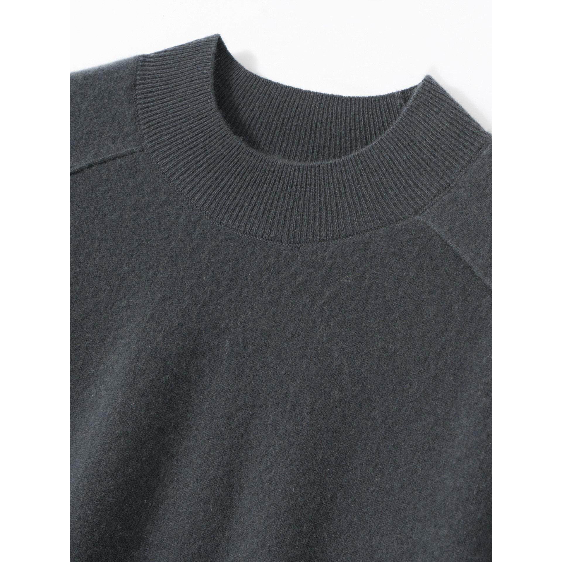 高品质秋冬新款纯山羊绒衫半高领套头薄款男士宽松针织毛衣打底衫