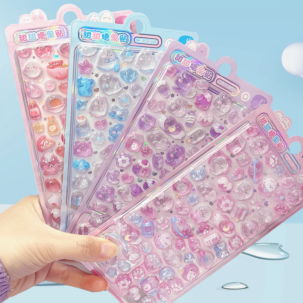 日式水晶摇摇乐贴纸可DIY