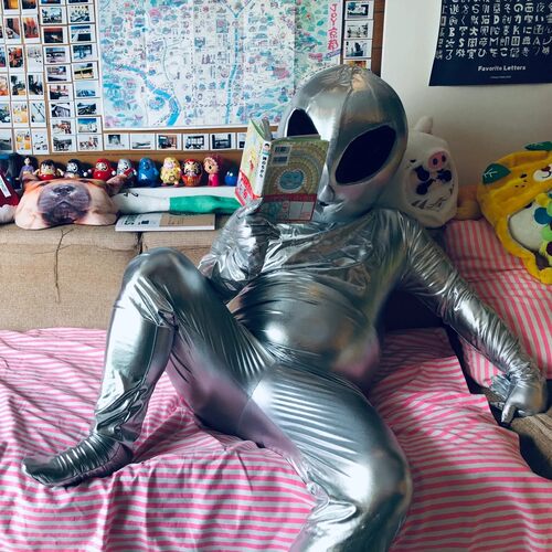 外星人cos连体演出服年会搞笑舞台表演服万圣节宇宙外来生物服装