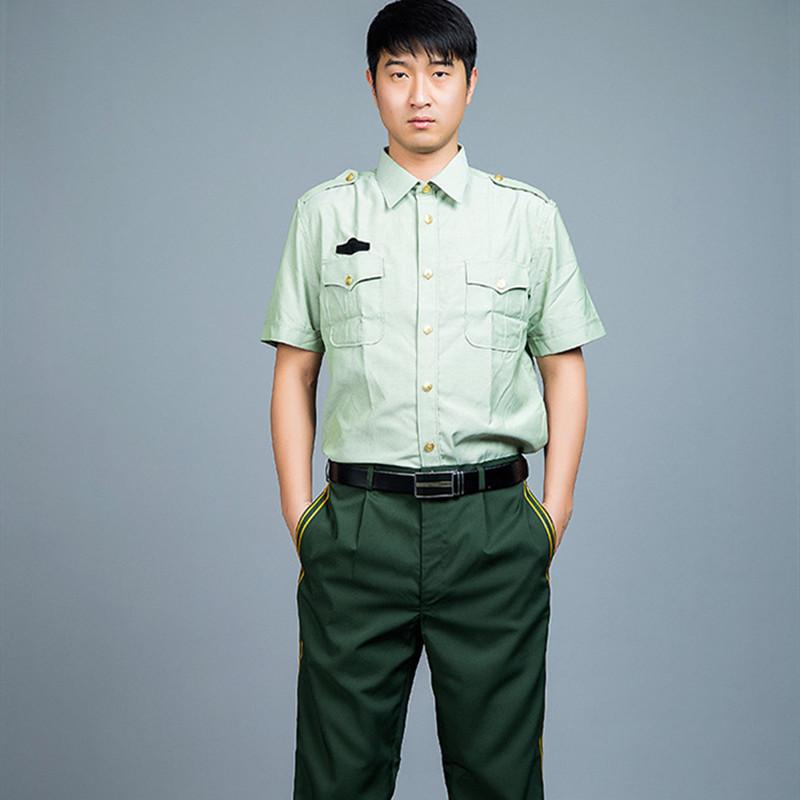 全新橄榄绿男女长袖衬衣正品夏季短袖夹克衬衫速干金色扣工装衬衫