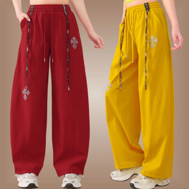 杨丽萍广场舞冰丝阔腿裤女夏薄图片