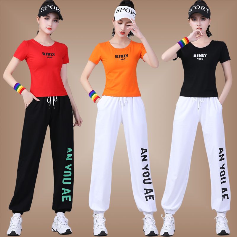 杨丽萍广场舞服装夏季队服跳操